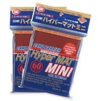 KMC Card Barrier - Hyper Matte Mini - Red (60-Pack) - KMC Card Sleeves - Card Sleeves card