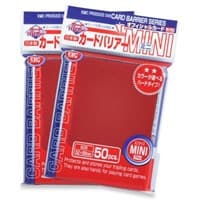KMC Card Barrier - Mini Series - Metallic Red (50-Pack) - KMC Card Sleeves - Card Sleeves card