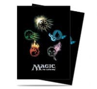 Mana 4 - Symbols - Standard Deck Protectors for Magic (80-Pack) - Ultra Pro Card Sleeves - Card Sleeves card