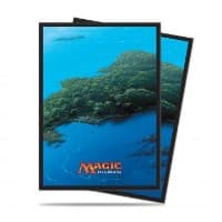 Mana 5 Island Standard Deck Protector sleeves for Magic (80-Pack) - Ultra Pro Card Sleeves - Card Sleeves card