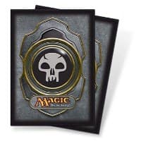 Mana v3 Black Standard Deck Protectors for Magic (80-Pack) - Ultra Pro Card Sleeves - Card Sleeves card