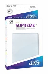Matte Frosted Sleeve - Supreme UX Sleeves Japanese (60-Pack) - Ultimate Guard Card Sleeves - Card Sleeves card