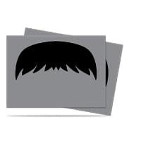Mustachio Grey Standard Deck Protectors (50-Pack) - Ultra Pro Card Sleeves - Card Sleeves card