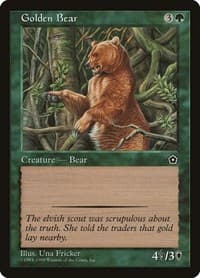Golden Bear - Portal Second Age - Magic: The Gathering card