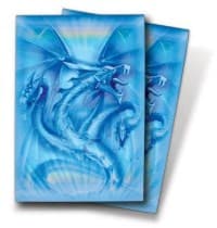 Navy Diamond Dragon Small Deck Protectors by Monte Moore (50-Pack) - Ultra Pro Card Sleeves - Card Sleeves card