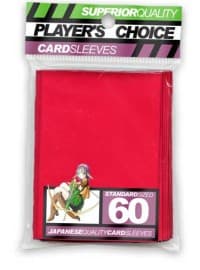 Player's Choice Standard Card Sleeves - Red (60-Pack) - Player's Choice Card Sleeves - Card Sleeves card