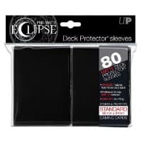 PRO-Matte Eclipse Standard Deck Protector Sleeves - Black (80-Pack) - Ultra Pro Card Sleeves - Card Sleeves card