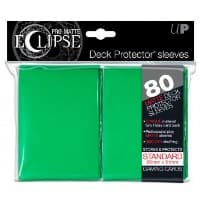PRO-Matte Eclipse Standard Deck Protector Sleeves - Green (80-Pack) - Ultra Pro Card Sleeves - Card Sleeves card