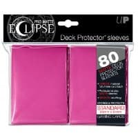PRO-Matte Eclipse Standard Deck Protector Sleeves - Pink (80-Pack) - Ultra Pro Card Sleeves - Card Sleeves card