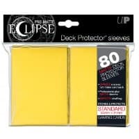 PRO-Matte Eclipse Standard Deck Protector Sleeves - Yellow (80-Pack) - Ultra Pro Card Sleeves - Card Sleeves card