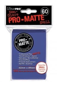 Pro-Matte Small Deck Protectors - Blue (60-Pack) - Ultra Pro Card Sleeves - Card Sleeves card
