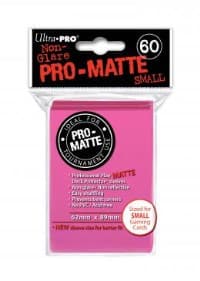 Pro-Matte Small Deck Protectors - Bright Pink (60-Pack) - Ultra Pro Card Sleeves - Card Sleeves card