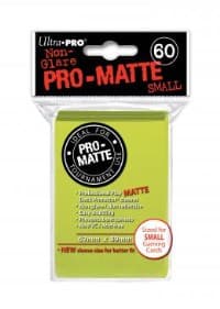 Pro-Matte Small Deck Protectors - Bright Yellow (60-Pack) - Ultra Pro Card Sleeves - Card Sleeves card