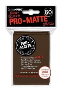 Pro-Matte Small Deck Protectors - Brown (60-Pack) - Ultra Pro Card Sleeves - Card Sleeves card