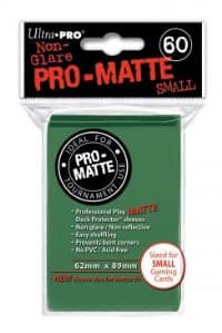 Pro-Matte Small Deck Protectors - Green (60-Pack) - Ultra Pro Card Sleeves - Card Sleeves card