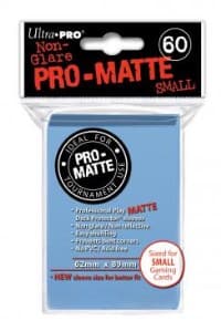 Pro-Matte Small Deck Protectors - Light Blue (60-Pack) - Ultra Pro Card Sleeves - Card Sleeves card
