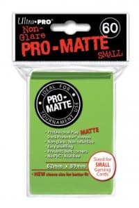 Pro-Matte Small Deck Protectors - Lime Green (60-Pack) - Ultra Pro Card Sleeves - Card Sleeves card