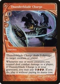 Thunderblade Charge - Future Sight - Magic: The Gathering card