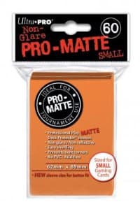 Pro-Matte Small Deck Protectors - Orange (60-Pack) - Ultra Pro Card Sleeves - Card Sleeves card