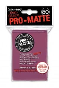 PRO-Matte Standard Deck Protectors - Blackberry (50-Pack) - Ultra Pro Card Sleeves - Card Sleeves card