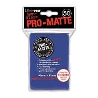 Pro-Matte Standard Deck Protectors - Blue (50-Pack) - Ultra Pro Card Sleeves - Card Sleeves card