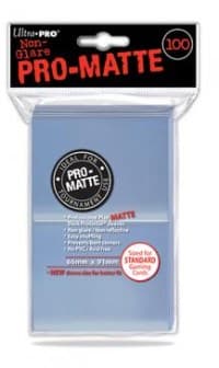 PRO-Matte Standard Deck Protectors - Clear (100-Pack) - Ultra Pro Card Sleeves - Card Sleeves card