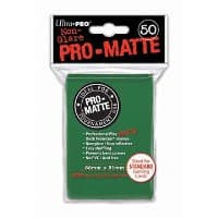 Pro-Matte Standard Deck Protectors - Green (50-Pack) - Ultra Pro Card Sleeves - Card Sleeves card