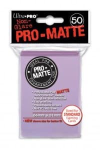 Pro-Matte Standard Deck Protectors - Lilac (50-Pack) - Ultra Pro Card Sleeves - Card Sleeves card