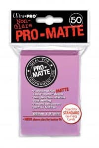 Pro-Matte Standard Deck Protectors - Pink (50-Pack) - Ultra Pro Card Sleeves - Card Sleeves card