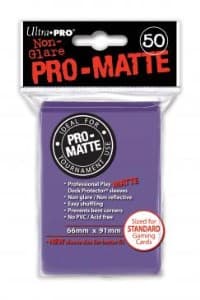 Pro-Matte Standard Deck Protectors - Purple (50-Pack) - Ultra Pro Card Sleeves - Card Sleeves card