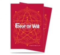 Red Card Back Standard Deck Protectors for Force of Will (65-Pack) - Ultra Pro Card Sleeves - Card Sleeves card
