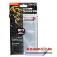 Resealable Inner Sleeves Standard - Clear (100-Pack) - BCW Card Sleeves - Card Sleeves card