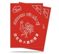 Sriracha Standard Deck Protector sleeves - Clear Matte (50-Pack) - Ultra Pro Card Sleeves - Card Sleeves card