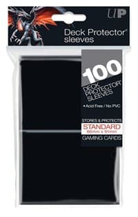 Standard Deck Protectors - Black (100-Pack) - Ultra Pro Card Sleeves - Card Sleeves card