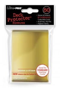 Standard Deck Protectors - Gold (50-Pack) - Ultra Pro Card Sleeves - Card Sleeves card