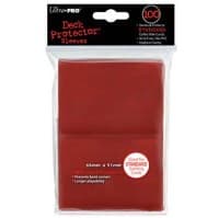 Standard Deck Protectors - Red (100-Pack) - Ultra Pro Card Sleeves - Card Sleeves card