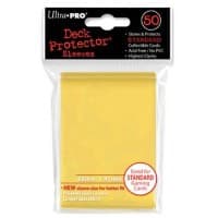 Standard Deck Protectors - Yellow (50-Pack) - Ultra Pro Card Sleeves - Card Sleeves card
