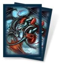 Trinity Dragon Multi Standard Deck Protectors by Monte Moore (50-Pack) - Ultra Pro Card Sleeves - Card Sleeves card