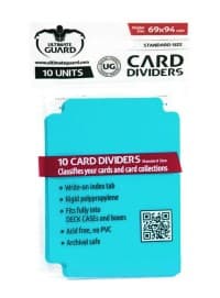 Card Dividers Standard - Aquamarine (10-Pack) - Ultimate Guard Card Dividers - Collectible Storage card