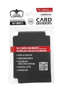 Card Dividers Standard - Black (10-Pack) - Ultimate Guard Card Dividers - Collectible Storage card