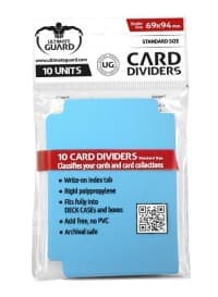 Card Dividers Standard - Light Blue (10-Pack) - Ultimate Guard Card Dividers - Collectible Storage card