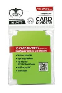 Card Dividers Standard - Light Green (10-Pack) - Ultimate Guard Card Dividers - Collectible Storage card