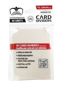 Card Dividers Standard - Sand (10-Pack) - Ultimate Guard Card Dividers - Collectible Storage card