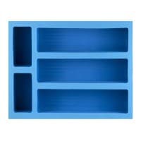 Collectible Card Foam Compartment Tray - Large (w/ 8 dividers) (Classic Blue) - Pirate Lab Card Case Foam Inserts - Collectible Storage card