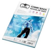 Comic Bags - Regular (100-Pack) - Ultimate Guard Comic Book Bags - Collectible Storage card