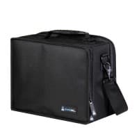 Small Card Case - Black (2-Row Max Capacity Foam Tray + 6 Dividers) - Pirate Lab Card Cases - Collectible Storage card