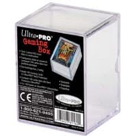 2-Piece 100 Count Slide Clear Card Gaming Box - Ultra Pro Deck Boxes - Deck Boxes card