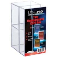 2-Piece Clear Card Box Two Compartment - Ultra Pro Deck Boxes - Deck Boxes card