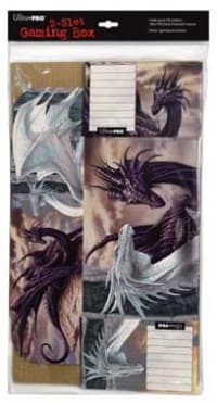 Black & White Dragon Corrugated Storage Box by Ciruelo - Ultra Pro Deck Boxes - Deck Boxes card