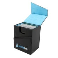 Card Slice Deck Box - Black (Holds 80+) - Pirate Lab Deck Boxes - Deck Boxes card